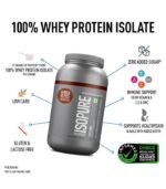 Isopure Whey Protein Isolate Powder with Vitamins for Immune Support - 2kg (Dutch Chocolate) - Image 3